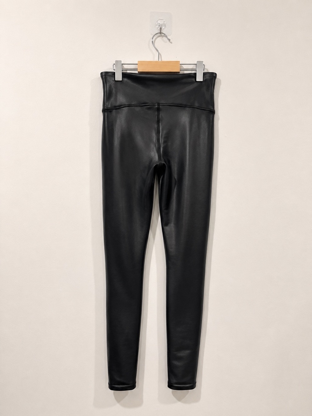 SPANX Faux Leather High-Waisted Leggings Black Size Small - Picture 3 of 6